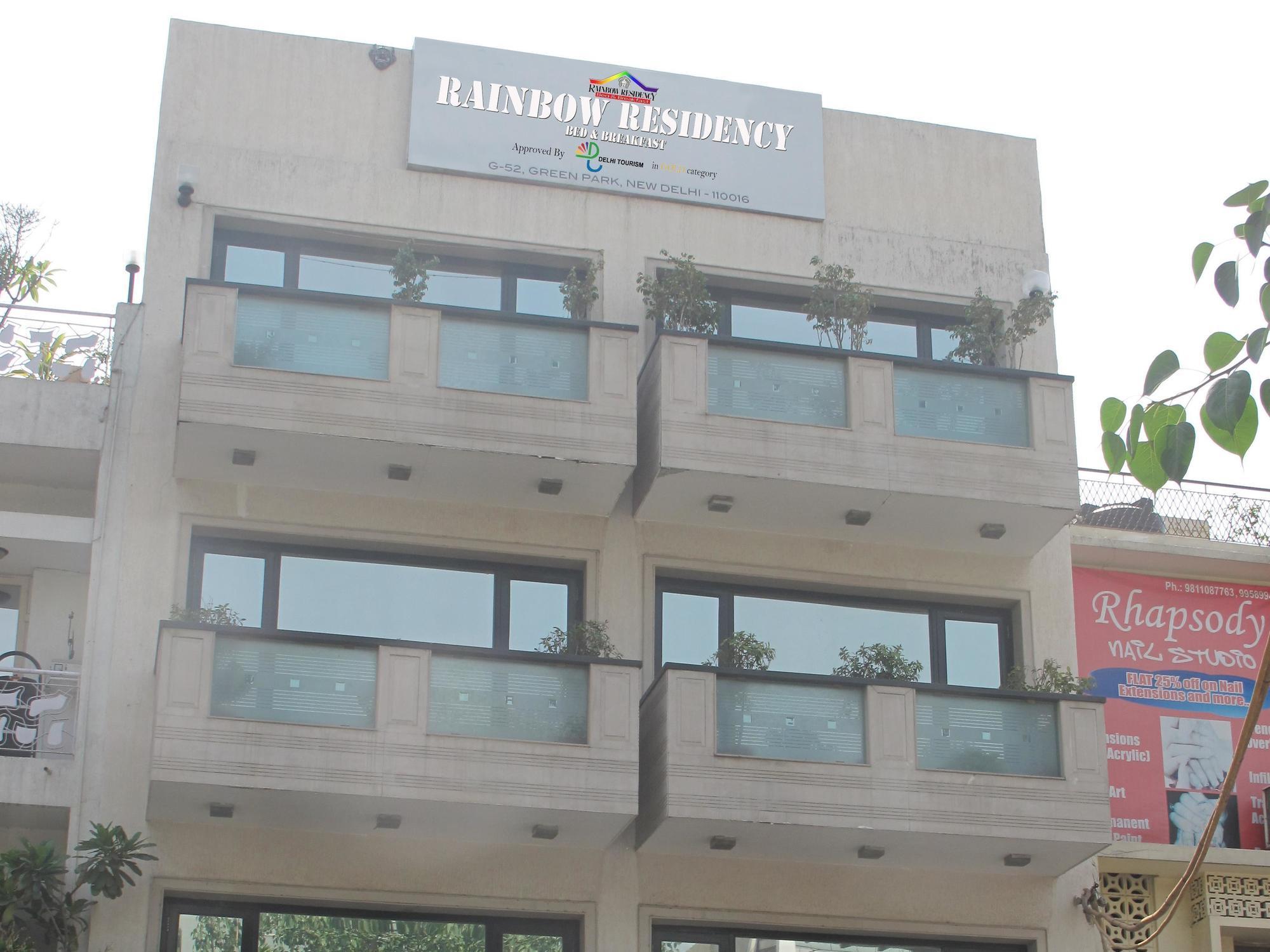 Rainbow Residency Bed and Breakfast New Delhi Buitenkant foto